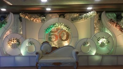 Wedding Anniversary Decoration and Backdrop Idea
