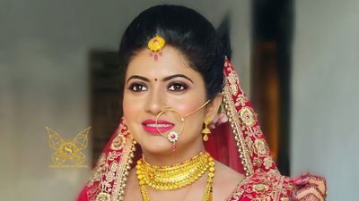 Beautiful bride Gauri in north indian look