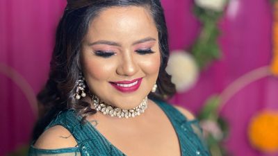 ashirwad ceremony and engagement makeup