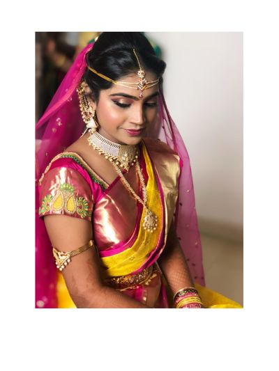 Shalini looking stunning on her Wedding day