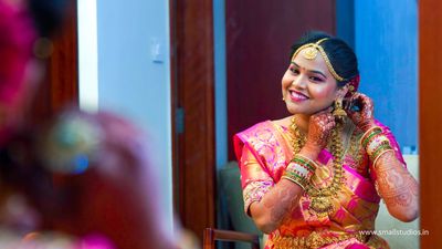 Subtle South Indian bride 