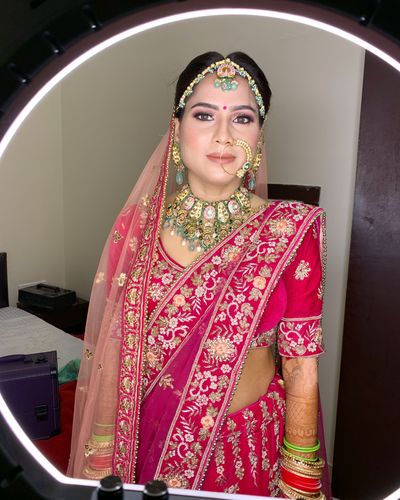 Bride Pooja for her reception