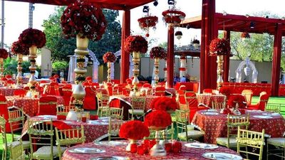 RED VEDIC THEME RECEPTION