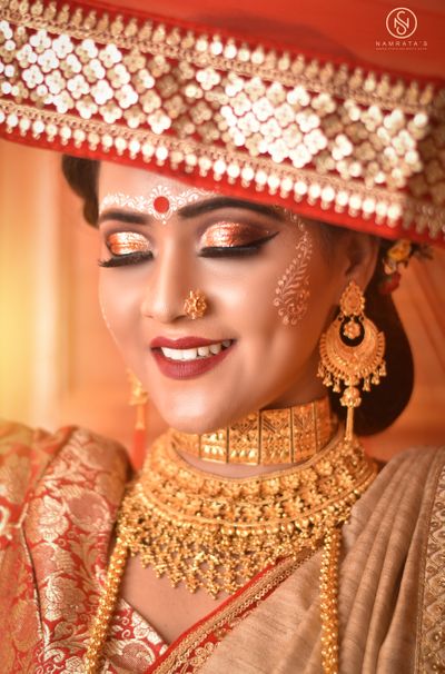 Cut Crease Bengali Bridal