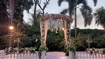 Pastel Elegant Wedding Mandap - Dec 2020 - Hotel Taj Banjara