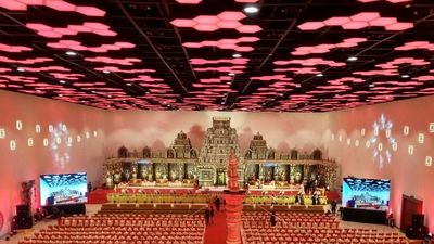 The Gigantic Tirumala Temple Dashavataram Decor - Wedding C K Convention
