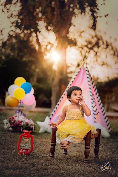 Birthday Shoot Of Baby Tanvika
