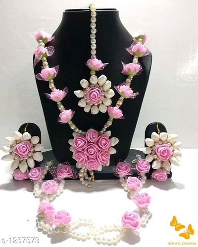 flower JEWELLERY  set for haldi /Mehndi