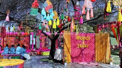 'Rajasthani Rajwada' Themed Mandap Muhurat