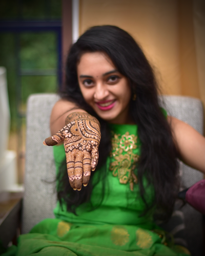 Vismaya Menon's Bridal Mehndi