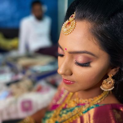 Poojitha Reception Look - HD makeup