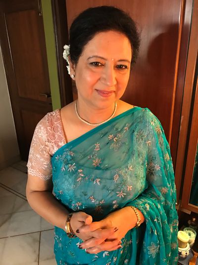 Puneet Aunty - groom's mother on engagement 