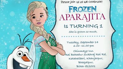 Aparajita birthday Invite 