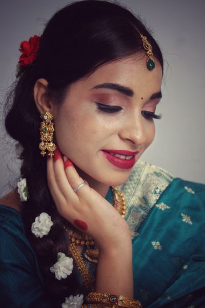 South Indian bridal makeup