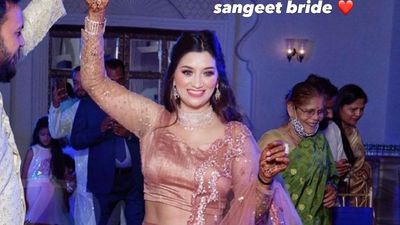 Sangeet look of Pooja