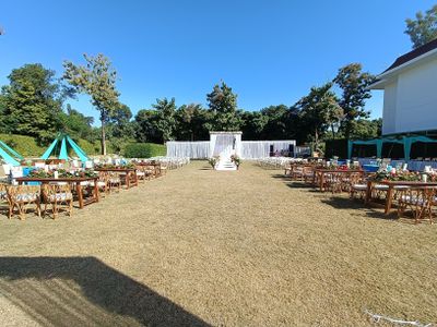 English wedding setup