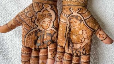 Krishna Mehandi art