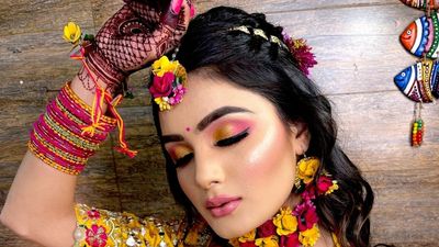 Haldi and Mehndi Looks