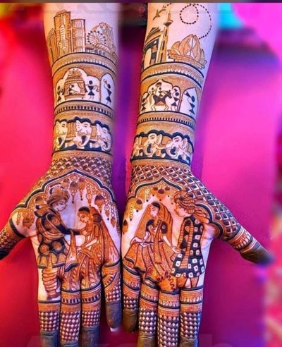 Rajasthani style Marwadi mehandi