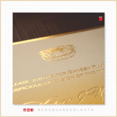 Ganesh Puja Invitation Card