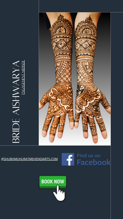 Engagement Bridal Mehndi For Aishwarya ❤