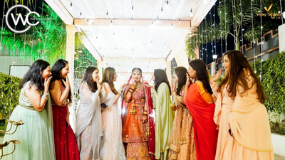 Bride entry dance performance