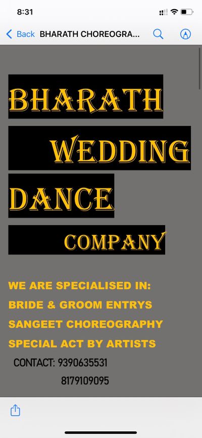 Bride & groom entry’s & sangeet choreography 