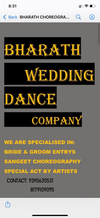 Bride & groom entry’s & sangeet choreography 