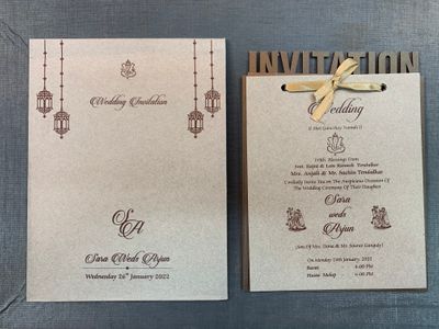 Laser Cutting Wedding Cards