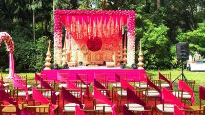 Gradient Purple Theme Wedding & Reception