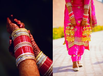 Get chooda design inspirations from the brides of Kirandeep Photography