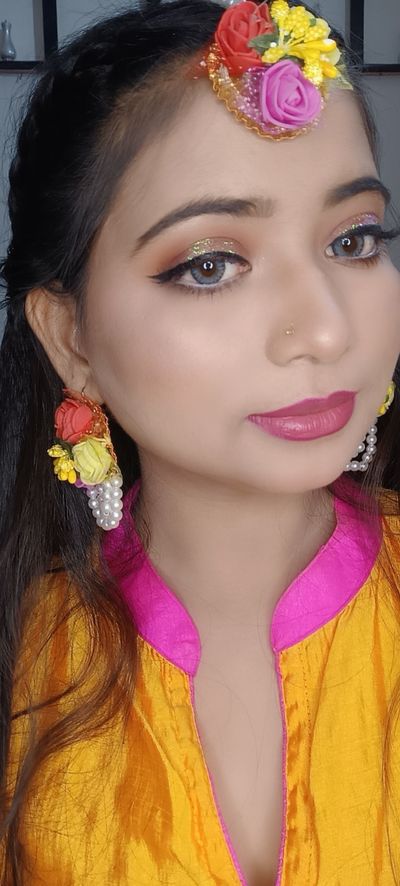 haldi makeup look