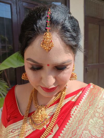 South Indian bridal makeup