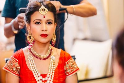 Bridal makeup for Abhilasha
