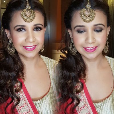 Sangeet day makeup for Abhilasha