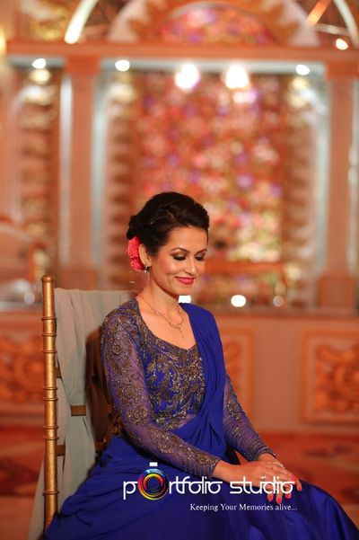 Engagement makeup for Saloni