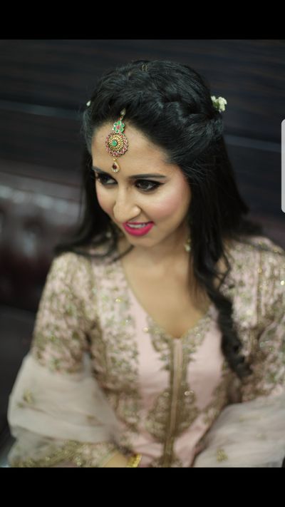 Engagement makeup for Saloni