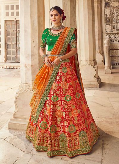 Wedding Silk Lehenga Choli