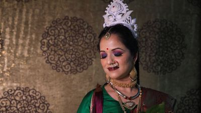 Bengali Bridal Makeup - Ram Mandir - MakeupnmorebyAmu