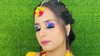 Haldi- mehendi look