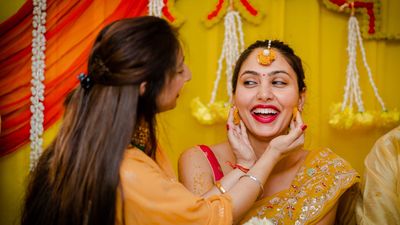 Anjali and Anam (Haldi)