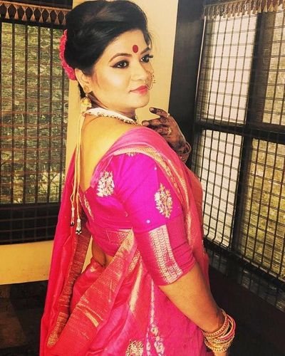 Bengali Drape n Makeup
