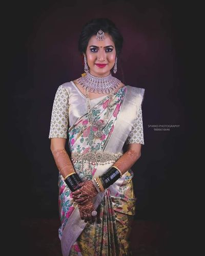 Wedding look of swetha