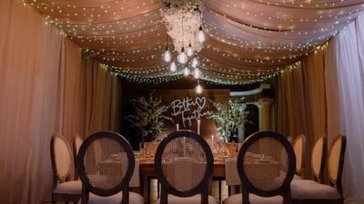 Intimate Engagement dinner party