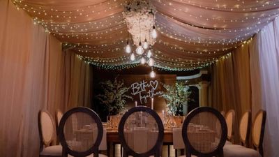 Intimate Engagement dinner party