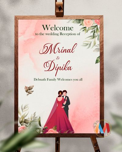 Wedding Welcome Standee