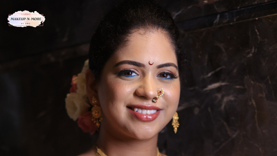 Engagement Saree Makeup Look - Borivali - MakeupnmorebyAmu