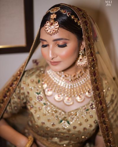 subtle and flawless bridal makeup