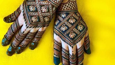 Bridal Mehndi After Stain