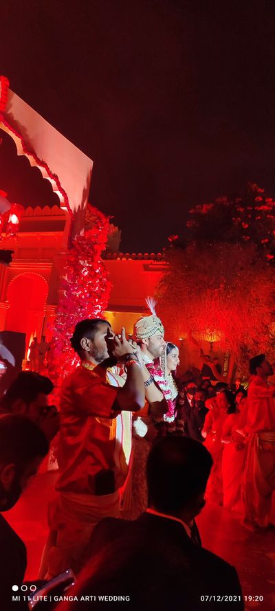 Ganga Arti in Udaipur Wedding